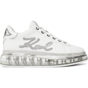 Sneakersy KARL LAGERFELD KL62610F White Lthr w/Silver 01S