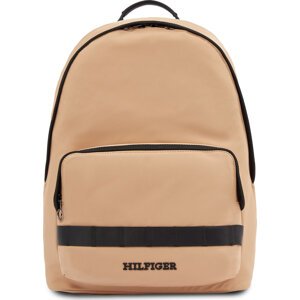 Batoh Tommy Hilfiger Th Monotype Dome Backpack AM0AM12202 Classic Khaki RBL