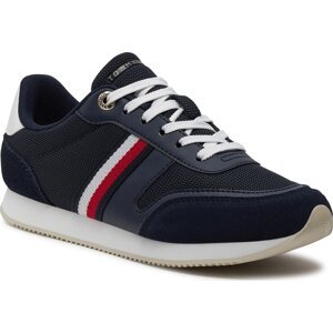 Sneakersy Tommy Hilfiger Essential Stripes Runner FW0FW07382 Space Blue DW6