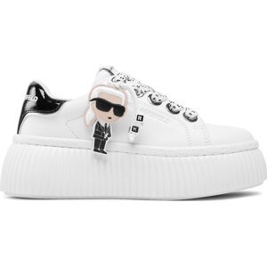 Sneakersy KARL LAGERFELD KL42376N White Lthr