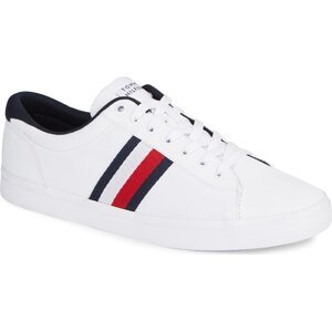 Tenisky Tommy Hilfiger Iconic Vulc Stripes Mesh FM0FM05072 White YBS