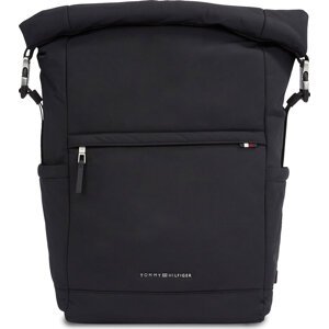 Batoh Tommy Hilfiger Th Signature Rolltop Backpack AM0AM12221 Black BDS