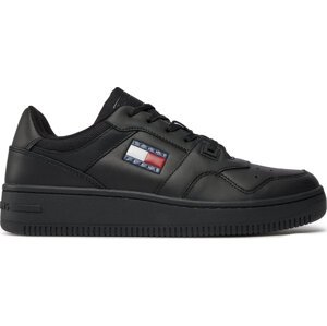 Sneakersy Tommy Jeans Tjm Retro Basket Ess EM0EM01395 Black BDS