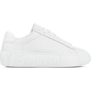 Sneakersy Tommy Jeans Tjw Leather Cupsole Ess EN0EN02507 White YBS