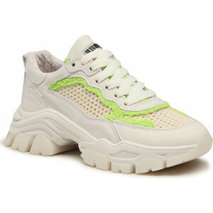 Sneakersy Bronx 66457-MT Off White/Lime 3352