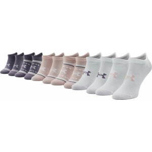 Sada 6 párů dámských nízkých ponožek Under Armour Ua Essential No Show 1370542-676 Růžová