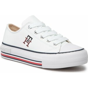 Plátěnky Tommy Hilfiger Low Cut Lace Up Sneaker T3A9-32287-1355 M White 100
