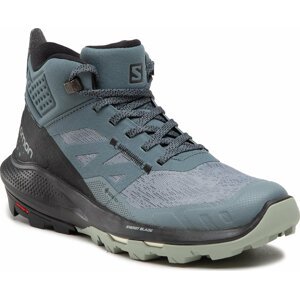 Trekingová obuv Salomon Outpulse Mid Gtx W GORE-TEX 415937 20 V0 Stormy Weather/Black/Wrought Iron