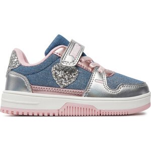 Sneakersy Primigi 5957022 Laminated Silver-Denim