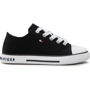 Plátěnky Tommy Hilfiger Low Cut Lace-Up Sneaker T3X4-32207-0890 M Black 999