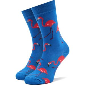 Klasické ponožky Unisex Funny Socks Flamingos SM1/02 Modrá
