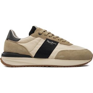 Sneakersy Pepe Jeans Buster Tape PMS60006 Beige 844