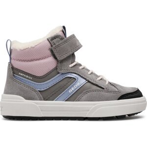 Kotníková obuv Geox J Weemble G. B Abx A J260LA 0ME22 C0502 S Šedá