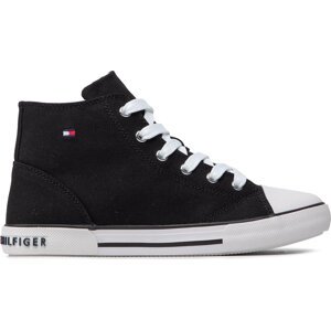 Plátěnky Tommy Hilfiger Higt Top Lace-Up Sneaker T3X4-32209-0890 S Black 999