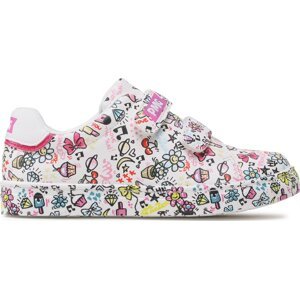 Sneakersy Primigi 3950000 S White Multicolor-Fuxia