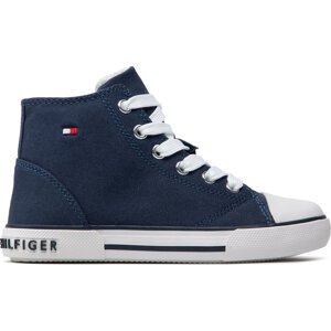 Plátěnky Tommy Hilfiger High Top Lace-Up Sneaker T3X4-32209-0890 M Blue 800