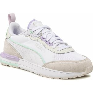 Sneakersy Puma R22 383462 25 Gray/White/Violet/Min Burst