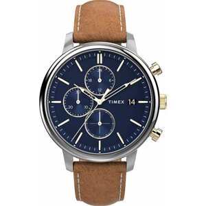 Hodinky Timex Chicago Chronograph 45mm TW2U39000 Hnědá