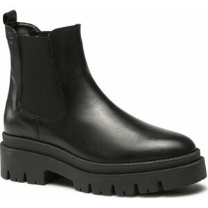 Kotníková obuv s elastickým prvkem Tamaris 1-25492-41 Black Leather 003