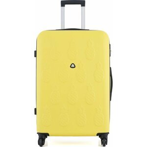 Velký tvrdý kufr Semi Line T5571-5 Žlutá