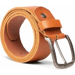 Pánský pásek Jack&Jones Jackpaul Leather Belt 12111286 Hnědá