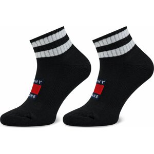 Klasické ponožky Unisex Tommy Hilfiger 701226106 Black/White 003