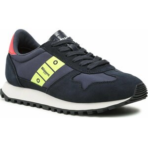 Sneakersy Blauer S3DAWSON02/NYS Navy/Neon Yellow/Red