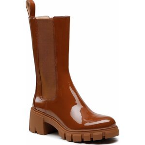 Polokozačky Steve Madden Aq-Hype SM11001651-02002-361 Cognac Patent