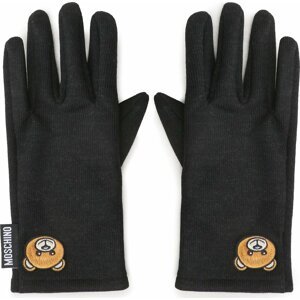 Dámské rukavice MOSCHINO 65345 M2812 Černá