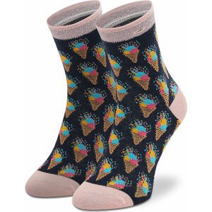 Dámské klasické ponožky Cabaïa Anne & Guilain SOKFW2122 Tmavomodrá
