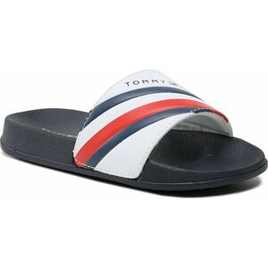 Nazouváky Tommy Hilfiger Stripes Pool Slide T3B0-32932-1172 M White 100