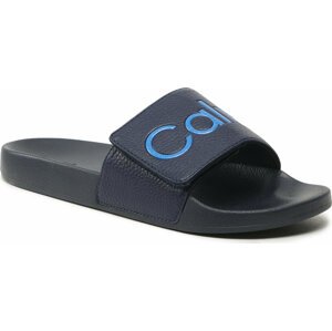 Nazouváky Calvin Klein Adj Pool Slide Pu HM0HM00957 Ck Navy