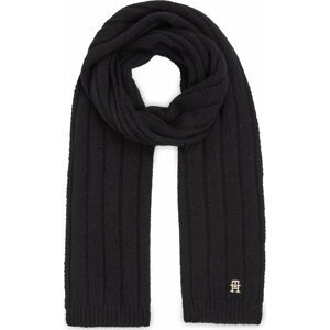 Šál Tommy Hilfiger Th Timeless Scarf AW0AW15351 Černá