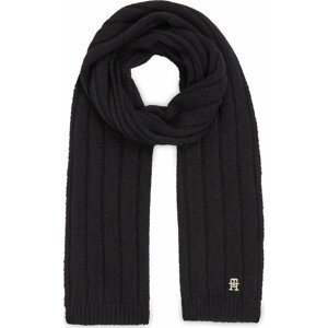 Šál Tommy Hilfiger Th Timeless Scarf AW0AW15351 Black BDS