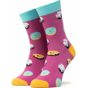 Klasické ponožky Unisex Dots Socks DTS-SX-420-F Fialová