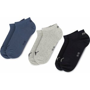 Sada 3 párů dámských vysokých ponožek Puma 261080001 Navy/Grey/Nightshadow Blue 532