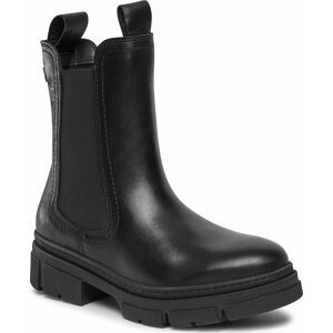 Kotníková obuv s elastickým prvkem Tamaris 1-25901-41 Black Leather 003
