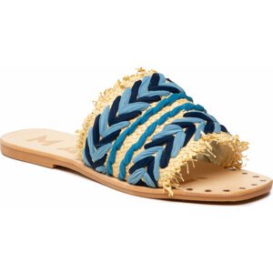 Nazouváky Manebi Leather Sandals S 1.4 Y0 Blue Pattern