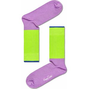 Sada 2 párů vysokých ponožek unisex Happy Socks XZIP02-0200 Barevná
