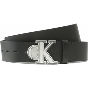 Pánský pásek Calvin Klein Jeans Monogram Lthr Belt 40mm K50K510468 Černá