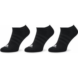 Sada 3 párů nízkých ponožek unisex adidas Twin And Light IC1327 Black/White