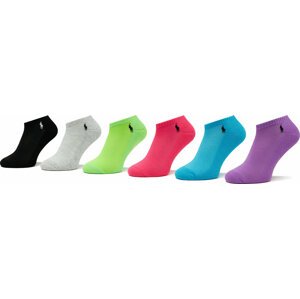 Sada 6 párů dámských nízkých ponožek Polo Ralph Lauren 455908153001 Multi