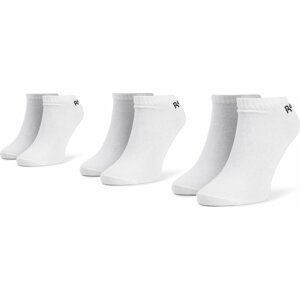 Sada 3 párů nízkých ponožek unisex Reebok Act Core Low Cut Sock 3p FL5224 White