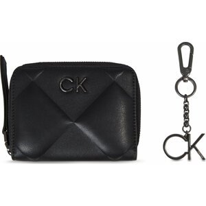 Dárková sada Calvin Klein Ck Quilt Wallet Md/ Key Chain K60K611329 Ck Black BAX