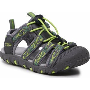 Sandály CMP Kids Sahiph30q9524 GRAFFITE-LIME GRREN 77UN