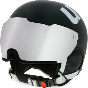 Lyžařská helma Uvex Hlmt 500 Visor 56/6/213/21 Black/White Mat