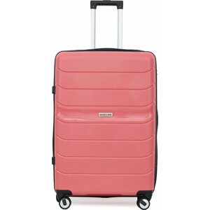 Velký tvrdý kufr Semi Line T5615-3 Růžová