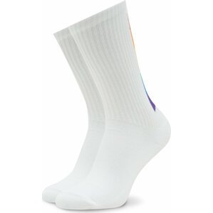 Sada 2 párů pánských vysokých ponožek Emporio Armani 303122 3R354 00010 Bianco