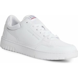 Sneakersy Tommy Hilfiger Th Basket Core Leather FM0FM04727 White YBS
