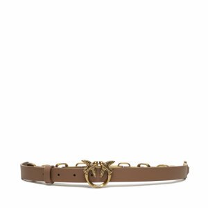Dámský pásek Pinko Love Day Macro Chain H2 Belt AI 23-24 PLT01 100139 A0F1 Hnědá
